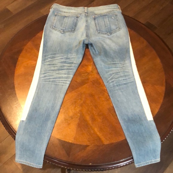 Rag & Bone Skinny Racer Relay Ankle Zip Jeans Size 29 - Picture 4 of 7